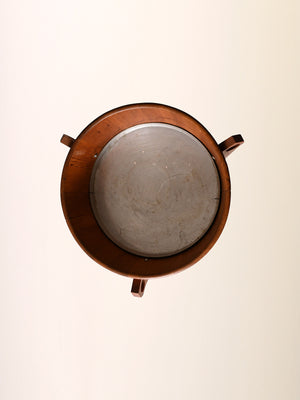 Portafiori scandinavo vintage in teak anni ’60 7