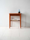 Comodino scandinavo anni ’50 teak e mogano