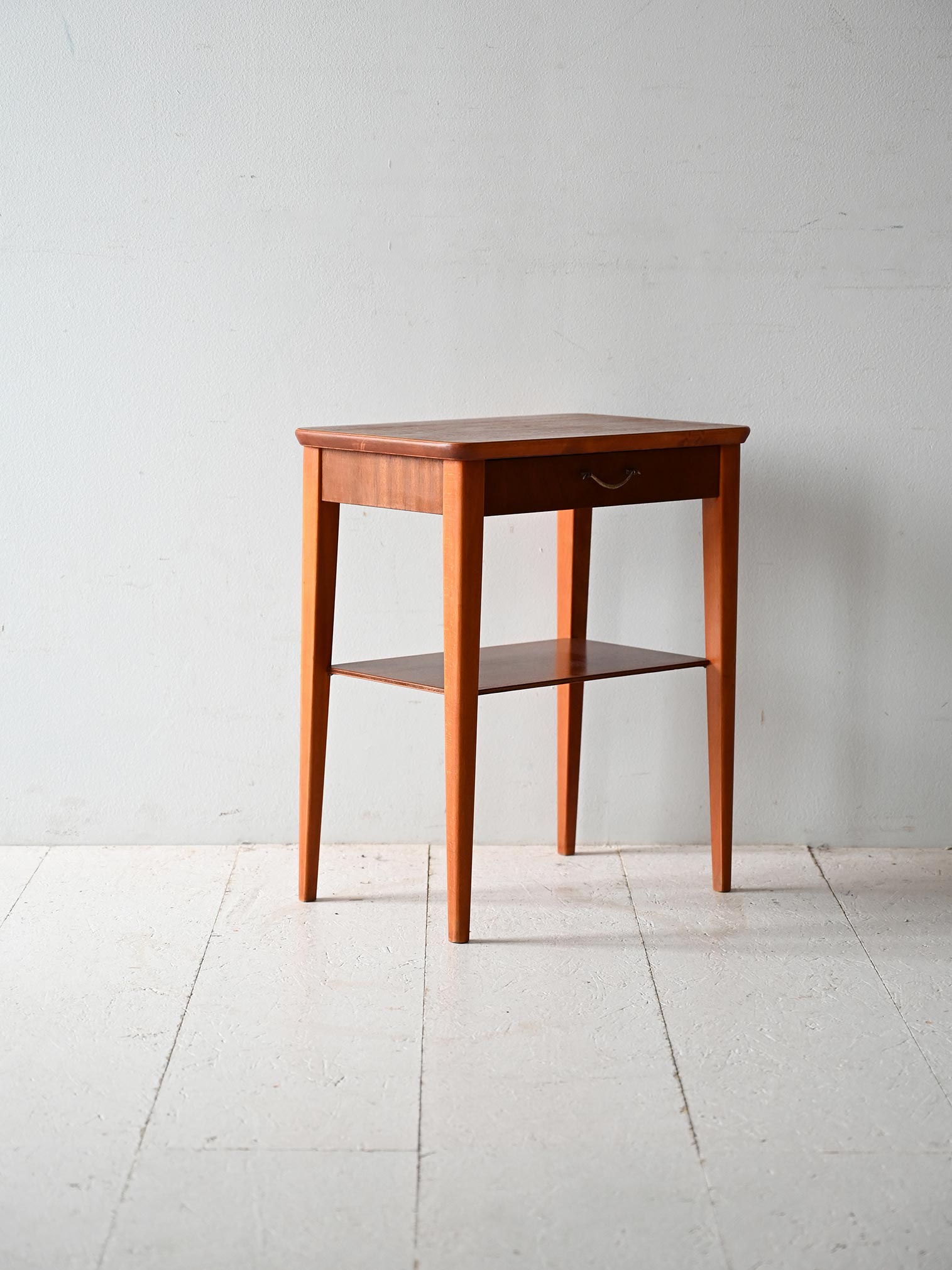 Comodino scandinavo anni ’50 teak e mogano 2