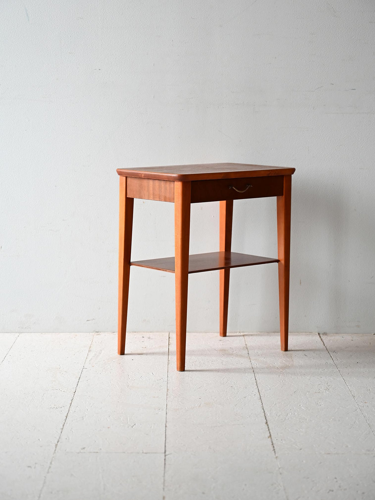 Comodino scandinavo anni ’50 teak e mogano 2