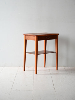 Comodino scandinavo anni ’50 teak e mogano 2