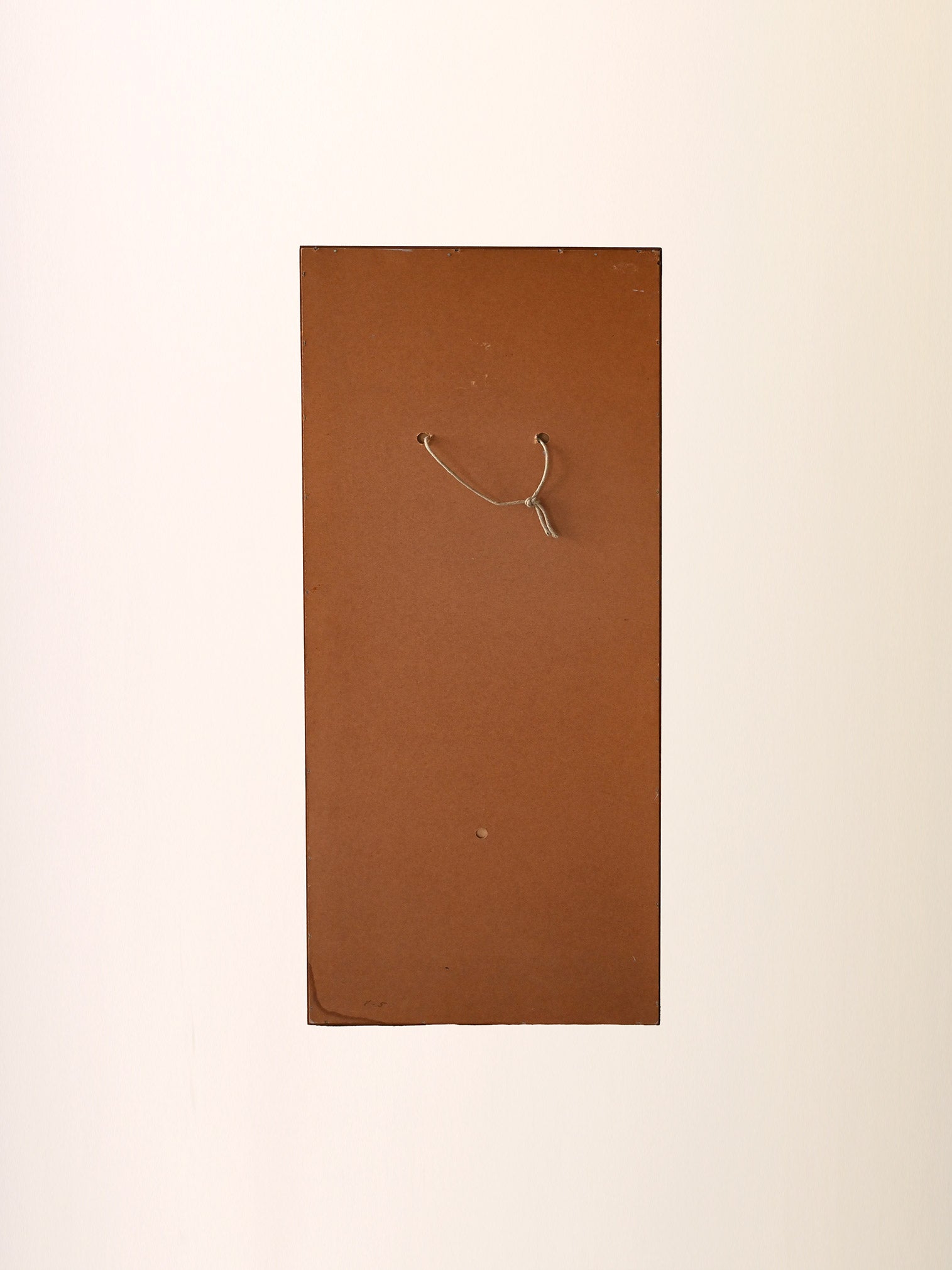 Specchio scandinavo anni ’70 in teak stile minimalista 4