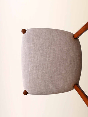 Sedia scandinava vintage anni 60 in teak curvato 8