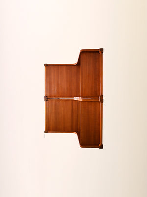 Comodini scandinavi anni '60 con piano doppio 8