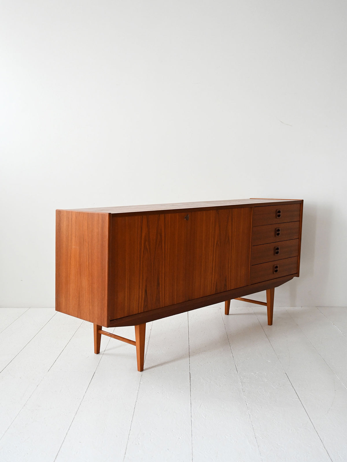 Sideboard scandinavo vintage in teak 3