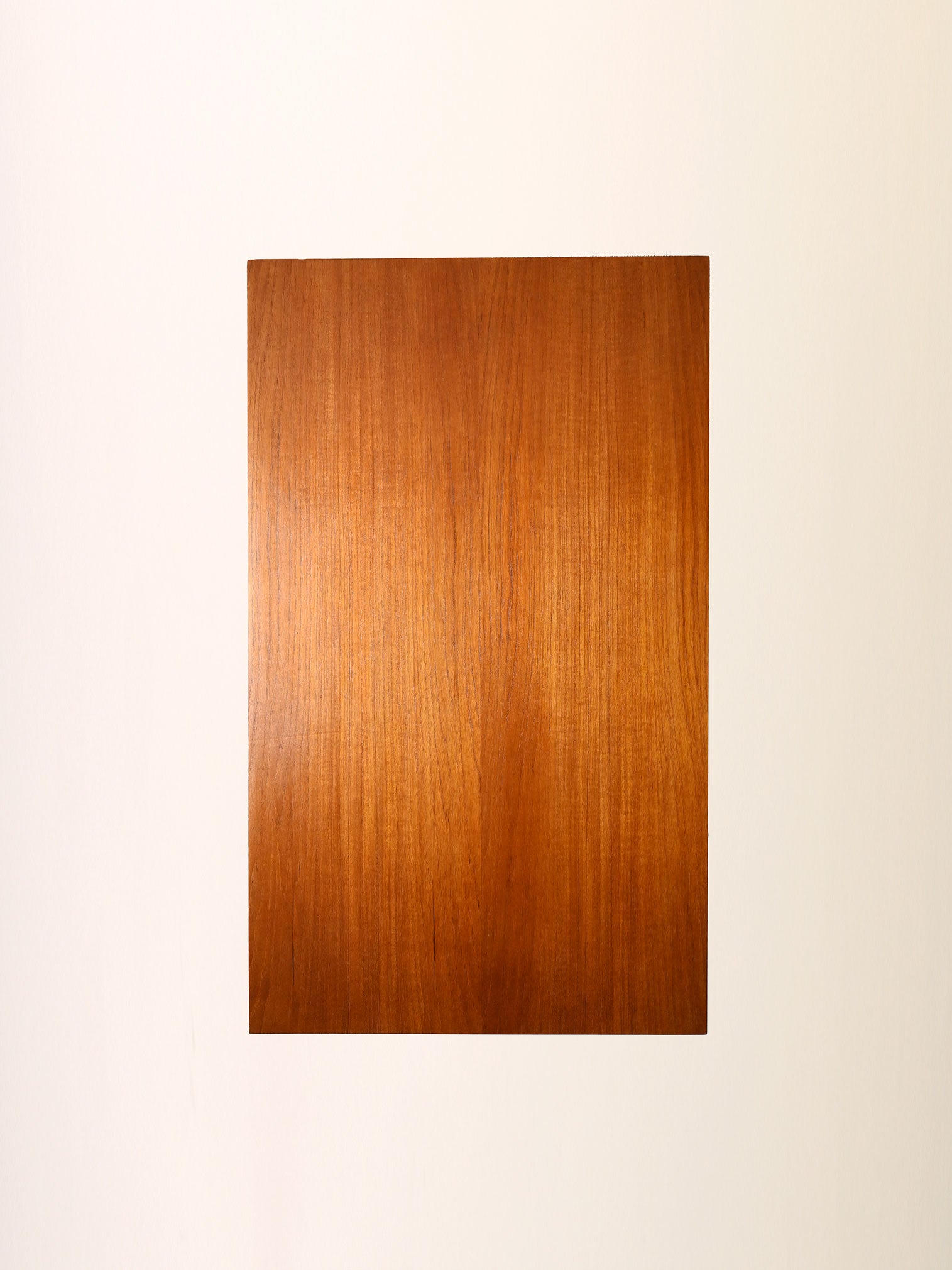 Scrivania scandinava in teak con blocco di cassetti mobili 8