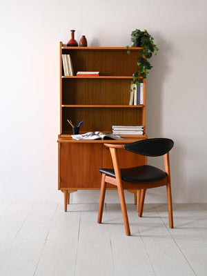 Libreria vintage con piano estraibile