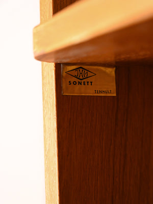 Libreria vintage con piano estraibile 7