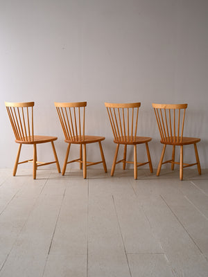 Set di 4 sedie di Carl Malmsten "Lilla Aland" 2
