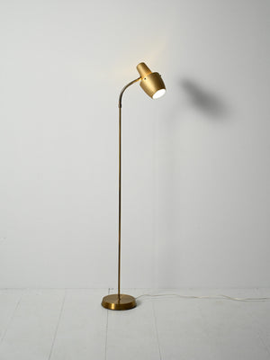Lampada da terra scandinava anni ’50/’60 in ottone