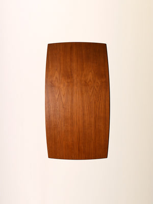 Coffee table scandinavo vintage con mensola in metallo 6