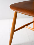 Coppia di sedie scandinave anni 50/60 in faggio e teak tipo Pinstol 5