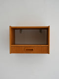 Comodino da parete scandinavo anni ’60 in rovere 1