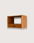 Comodino da parete scandinavo anni ’60 in rovere