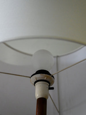 Lampada danese anni ’50/’60 in teak tornito 6