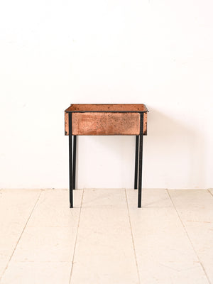 Fioriera vintage in metallo 1
