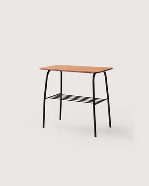 Coffee table scandinavo vintage con struttura in metallo