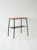 Coffee table scandinavo vintage con struttura in metallo 3