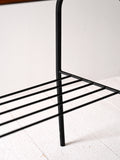 Coffee table scandinavo vintage con struttura in metallo 5