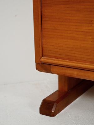 Libreria scandinava con sideboard e mensole a vista, anni 40/50 8