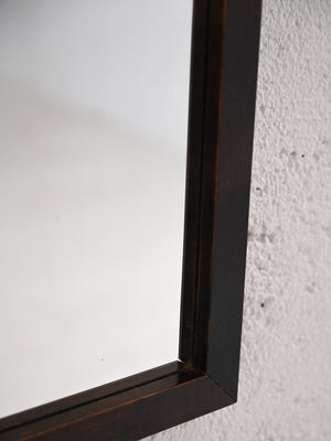 Specchio scandinavo con cornice in legno 2