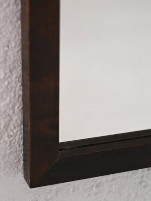 Specchio scandinavo con cornice in legno 3