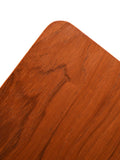 Comodino scandinavo vintage in teak con mensola 4
