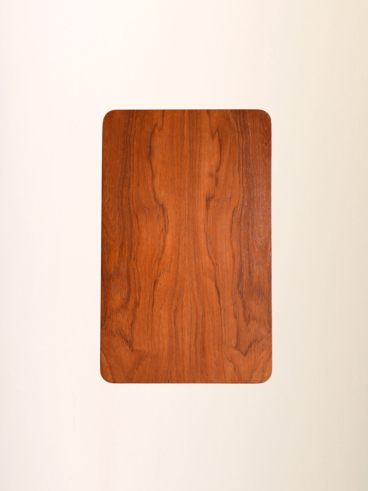 Comodino scandinavo vintage in teak con mensola 7