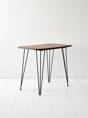 Tavolino vintage anni ’50 in formica e metallo 2