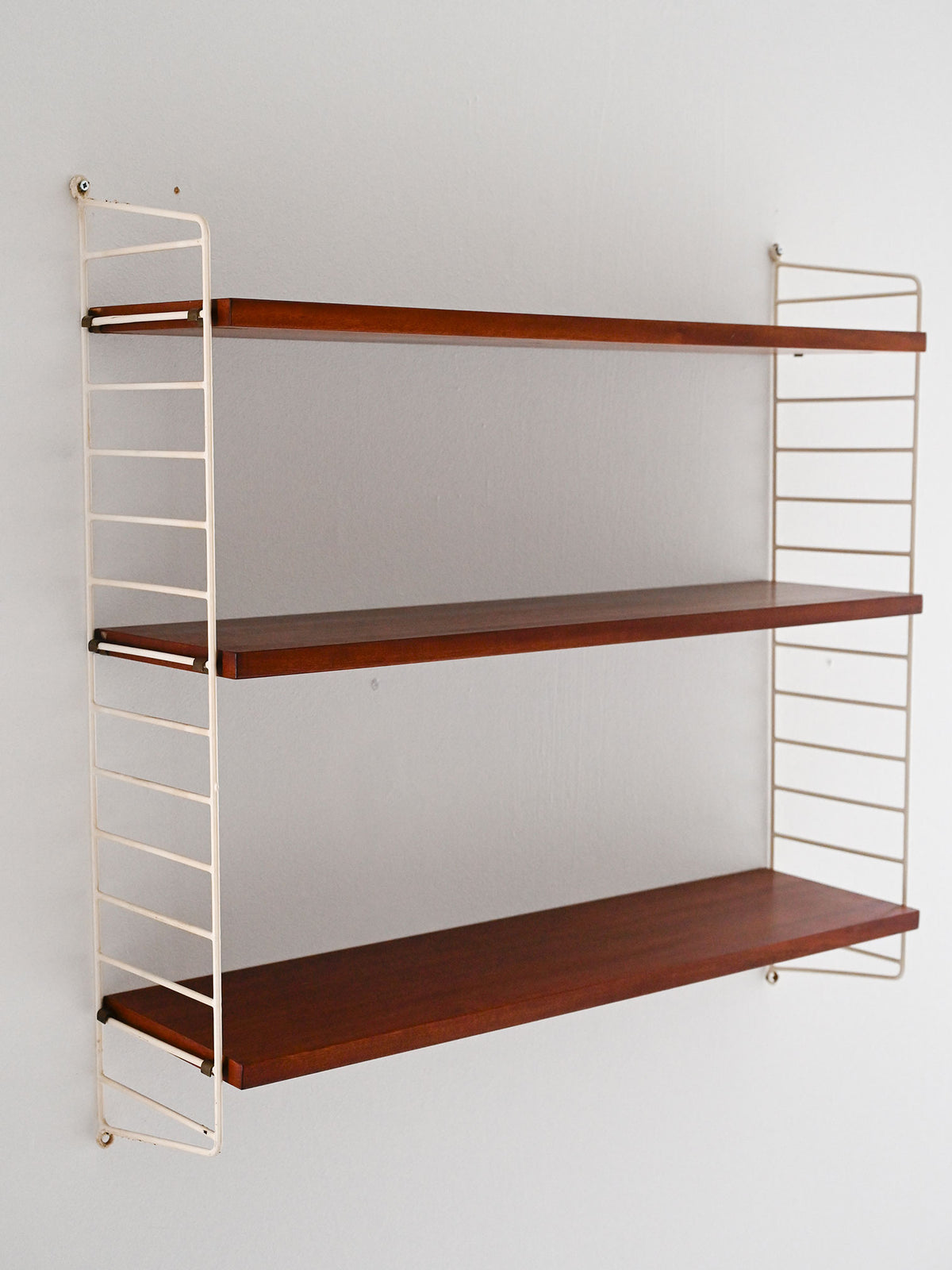 Mensola Hylla scandinava vintage mogano 3