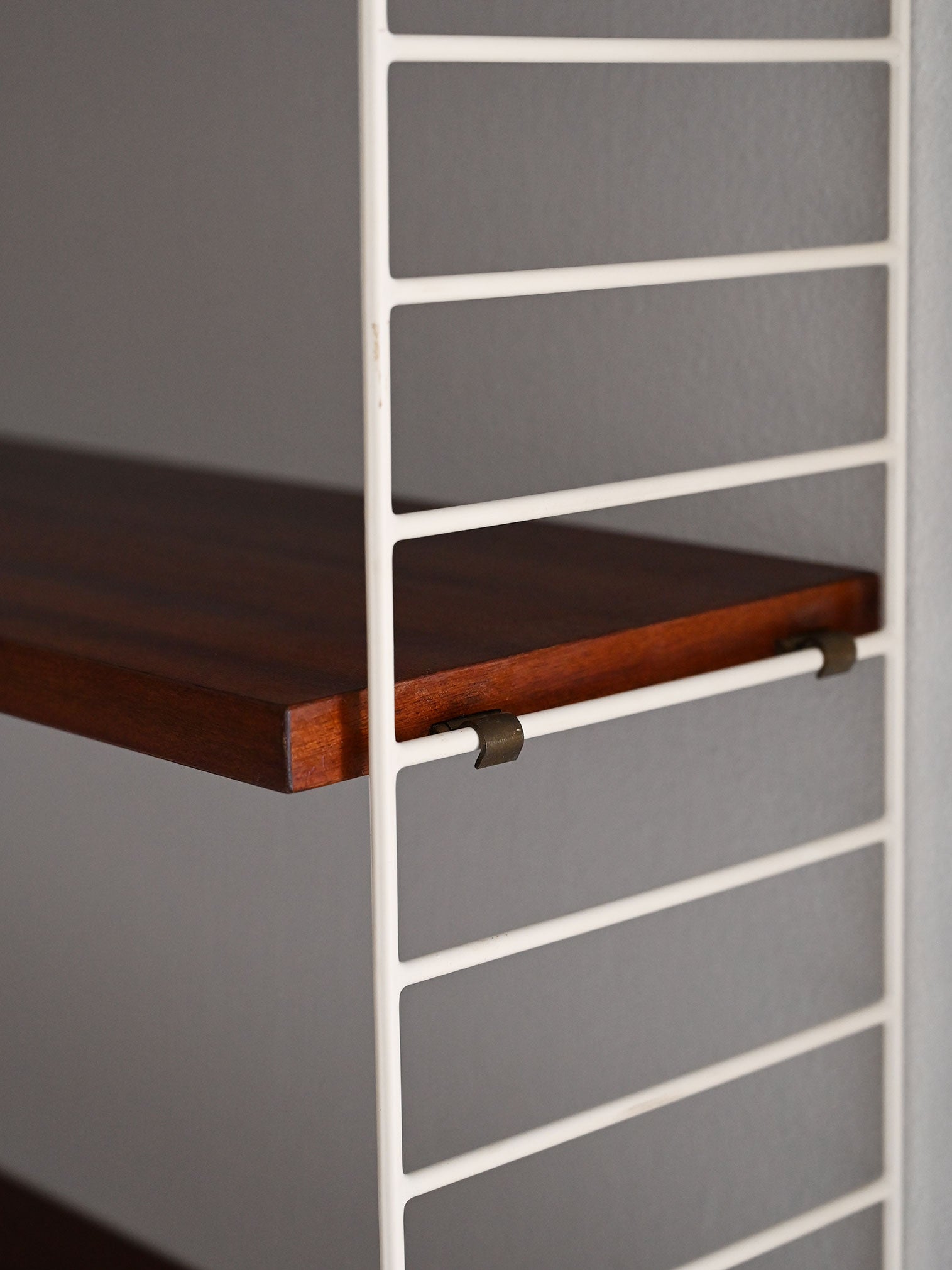 Mensola Hylla scandinava vintage mogano 5