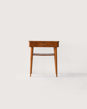 Comodino scandinavo in mogano