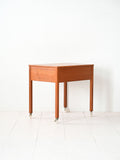 Mobiletto scandinavo anni '50 in teak con scomparti 3