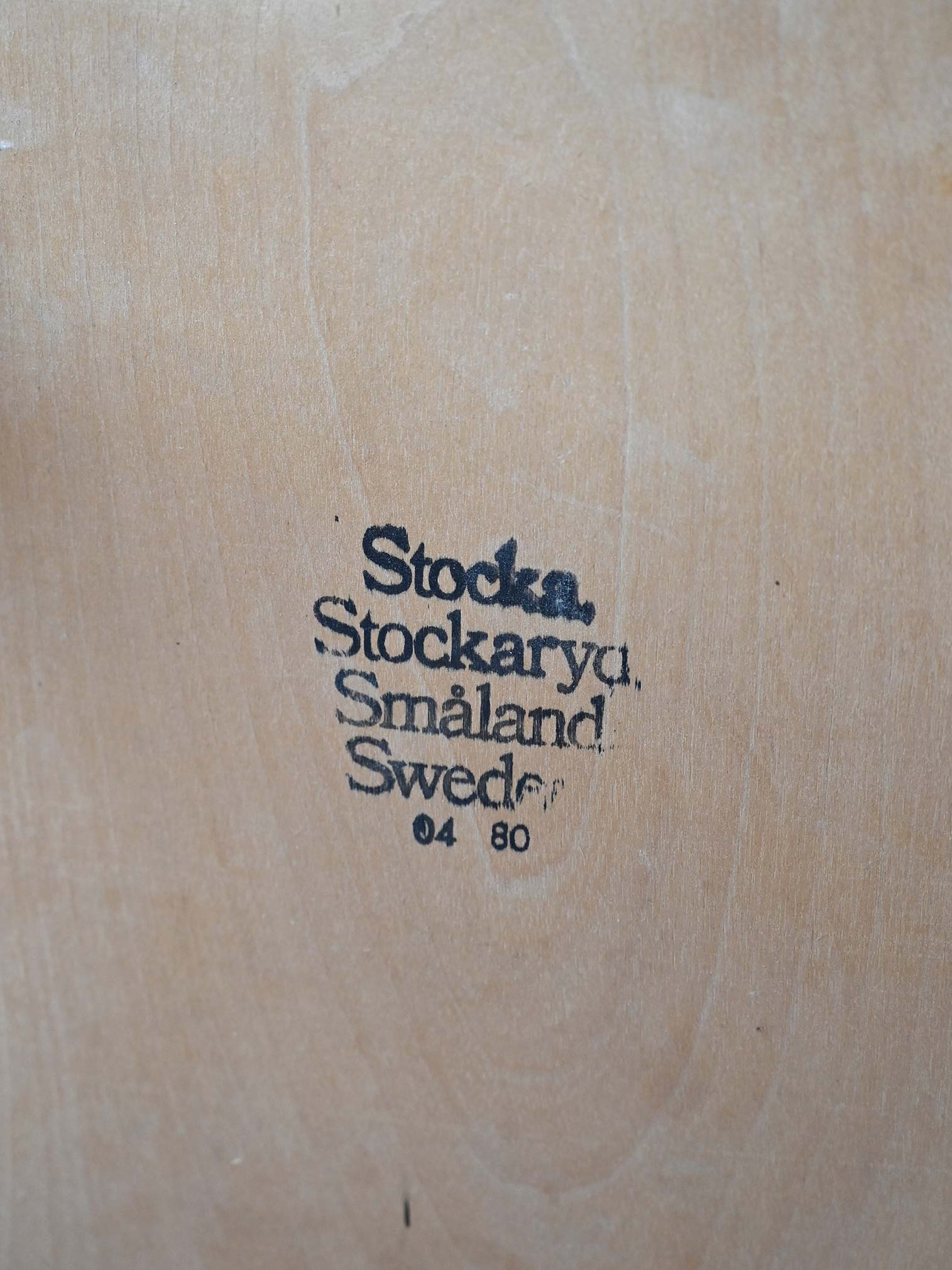 Sedia 'Pinnstol' svedese anni '60 – Seduta in teak e struttura in faggio 7