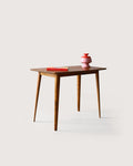 Tavolino scandinavo anni ’60 in teak e faggio