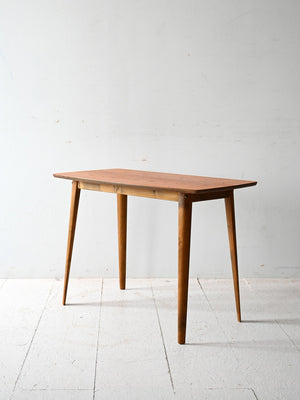 Tavolino scandinavo anni ’60 in teak e faggio 1