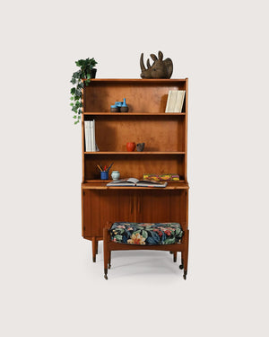 Libreria in teak di H.Troeds con scrittoio