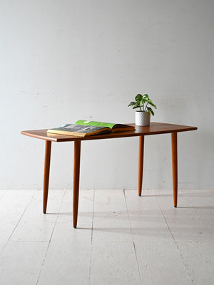 Tavolino da caffè scandinavo in teak anni ’50