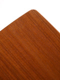 Coffee table scandinavo anni ’60 con mensola in paglia di Vienna 2