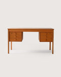 Scrivania danese vintage in teak chiaro