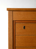 Scrivania danese vintage in teak chiaro 5