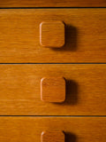 Scrivania danese vintage in teak chiaro 6