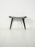 Sgabello scandinavo anni ’60 laccato nero 1
