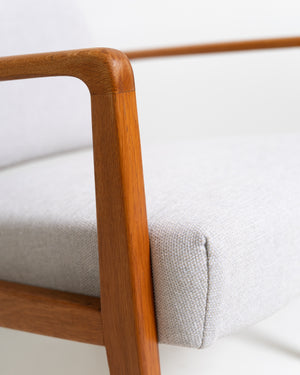 Coppia di poltrone scandinave in rovere, anni ’60