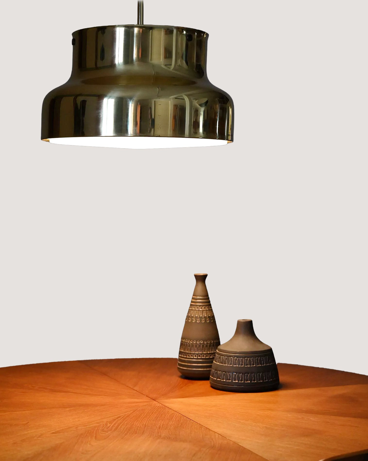 Lampada da soffitto Bumling in ottone di Anders Pehrson