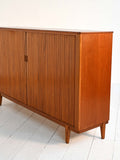 Highboard a serrandina in teak scandinavo anni ’60 8