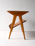 Tavolino scandinavo vintage con espositore in betulla 6