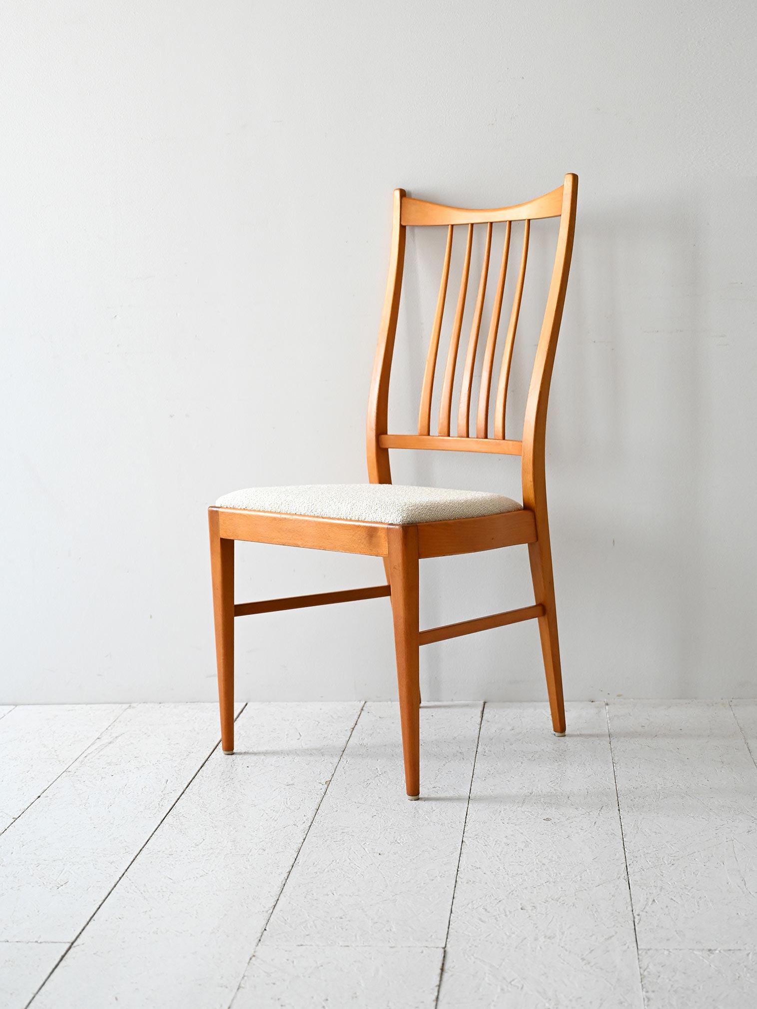 Set 4 sedie scandinave vintage anni 50/60 in faggio 1