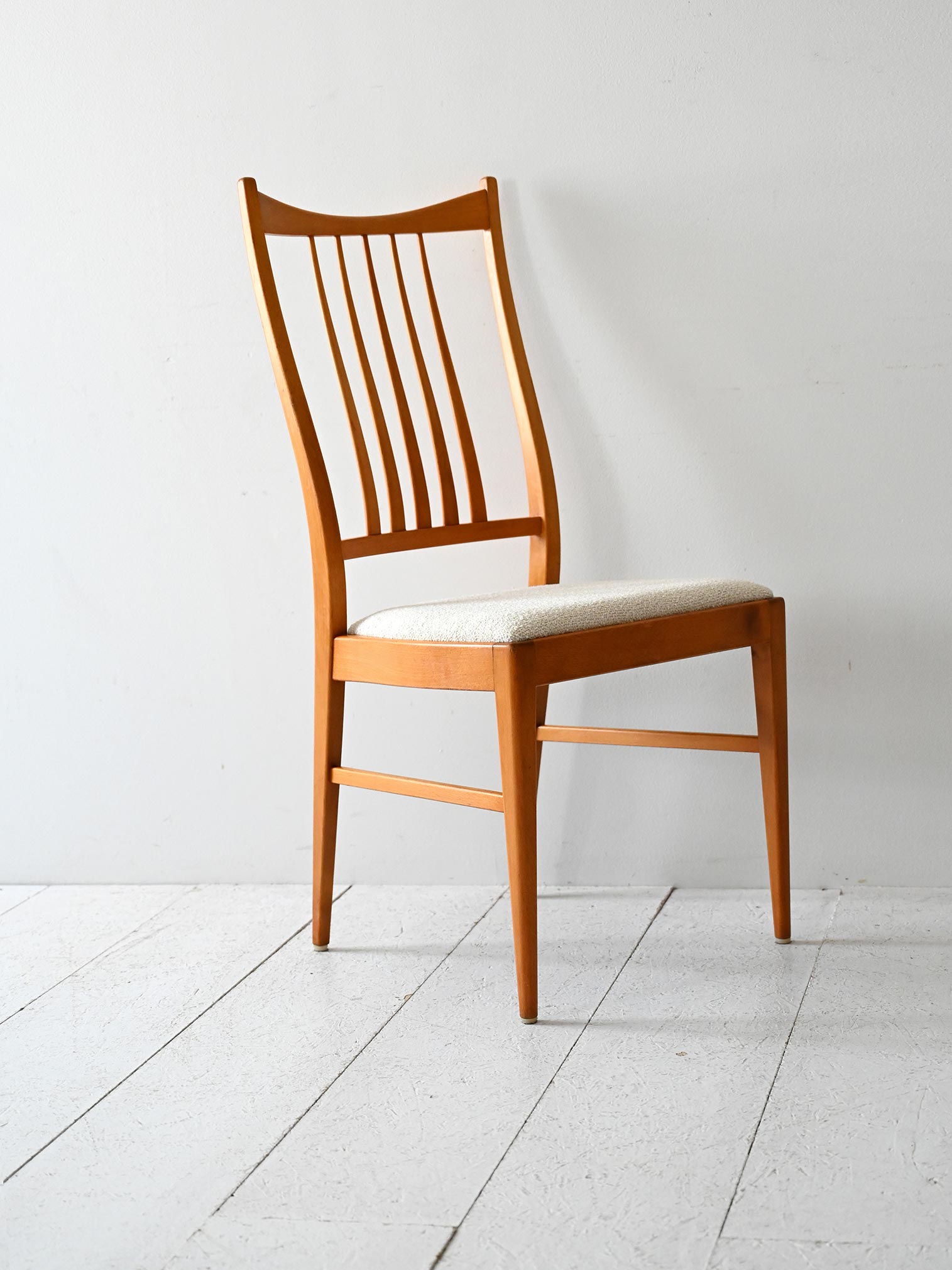 Set 4 sedie scandinave vintage anni 50/60 in faggio 2