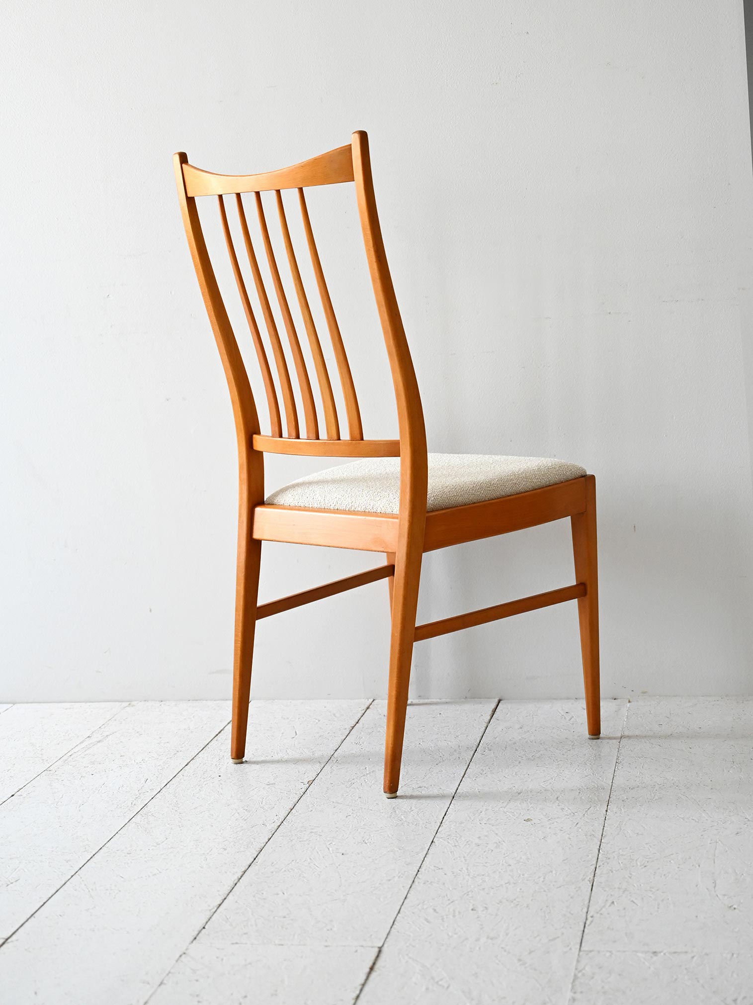 Set 4 sedie scandinave vintage anni 50/60 in faggio 3